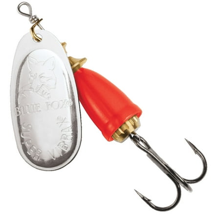 Blue Fox Classic Vibrax 06 Painted 5/8 Silver / Fluorescent Red