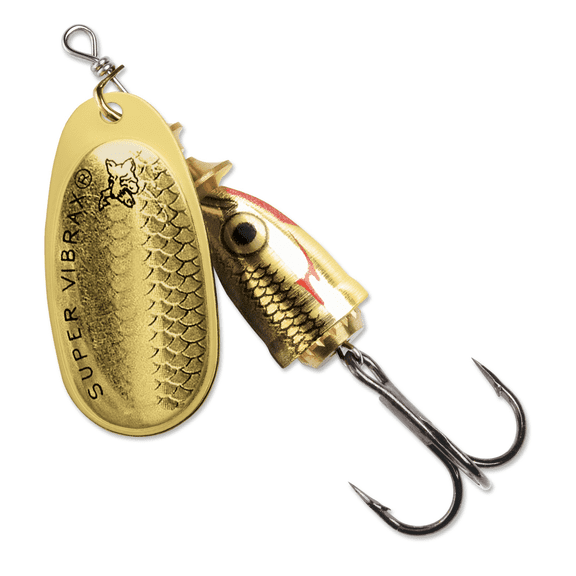 Blue Fox Classic Vibrax Size 3 Inline Spinner 1/4 oz Gold Shiner