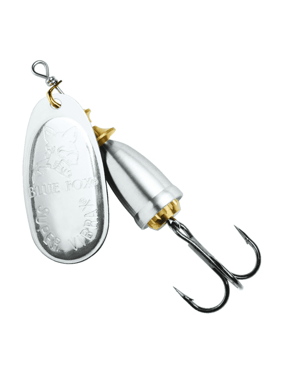 Classic Vibrax Size 4 Inline Spinner 3/8 oz Silver/Silver