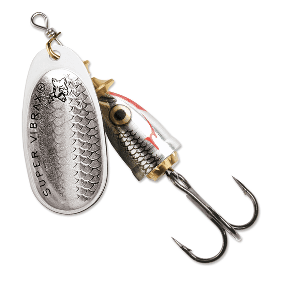 Blue Fox Classic Vibrax Size 5 Inline Spinner 7/16 oz Silver Shiner