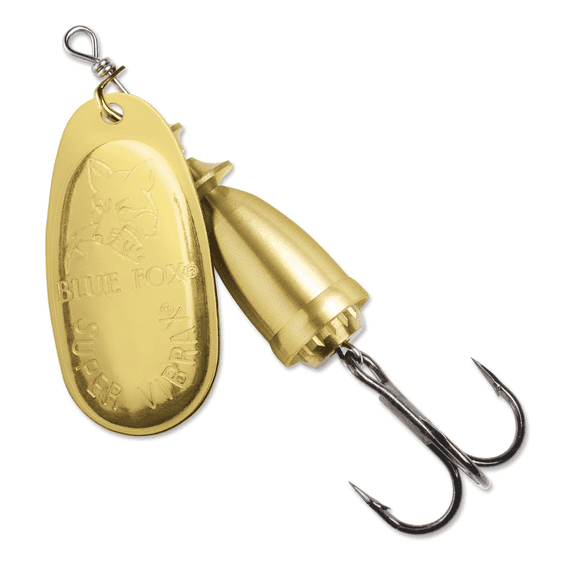 Blue Fox Classic Vibrax Size 5 Inline Spinner 7/16oz Silver/Flo Red