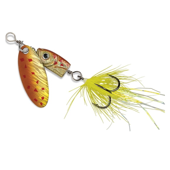 Blue Fox Flash Spinner Fishing Lure 1/8oz Black/Chartreuse