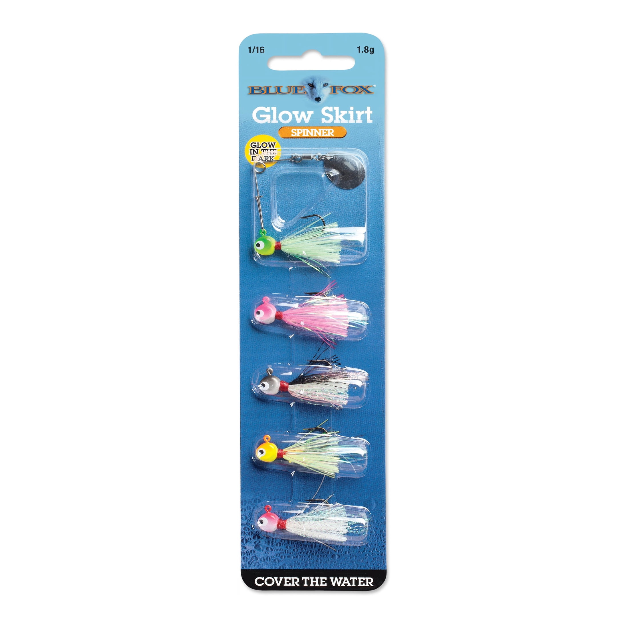Blue Fox Glow Spin Kit 1/16 oz