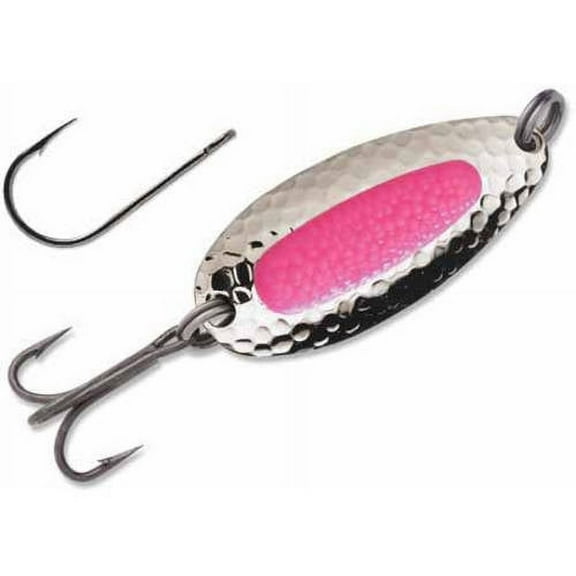 Blue Fox Rapala Super Vibrax Size 6 5/8 oz Inline Spinner, Silver and Hot Pink