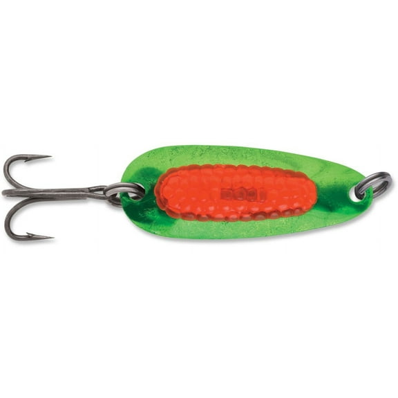 Blue Fox Rattlin' Pixee Spoon Size 1/2 oz Holographic Lime / Orange Insert