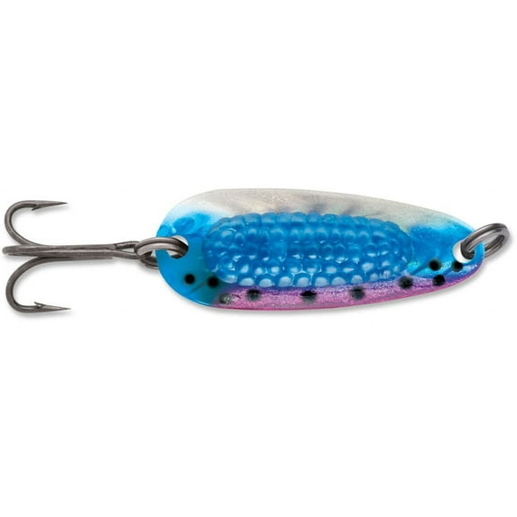 Blue Fox Rattlin' Pixee Spoon, 7/8 oz, Holographic, Rainbow/Blue