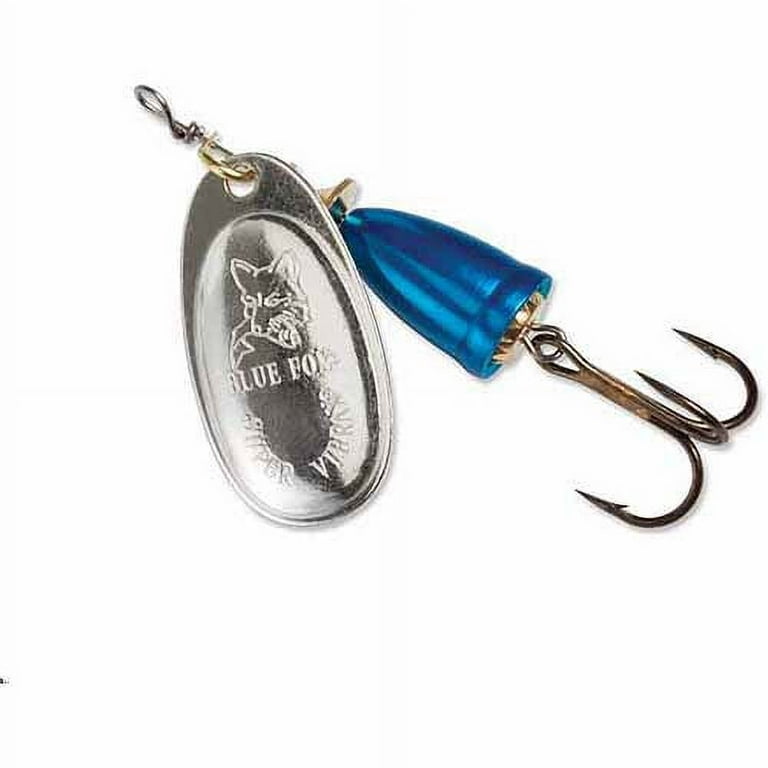 Blue Fox Size 2 Vibrax Minnow Spin Fishing Lure 1/8 oz Rainbow Trout/Silver