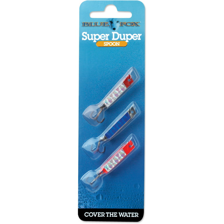 Blue Fox Super Duper 3-Piece Spoon Lure Kit Size 1/6 oz Prism 