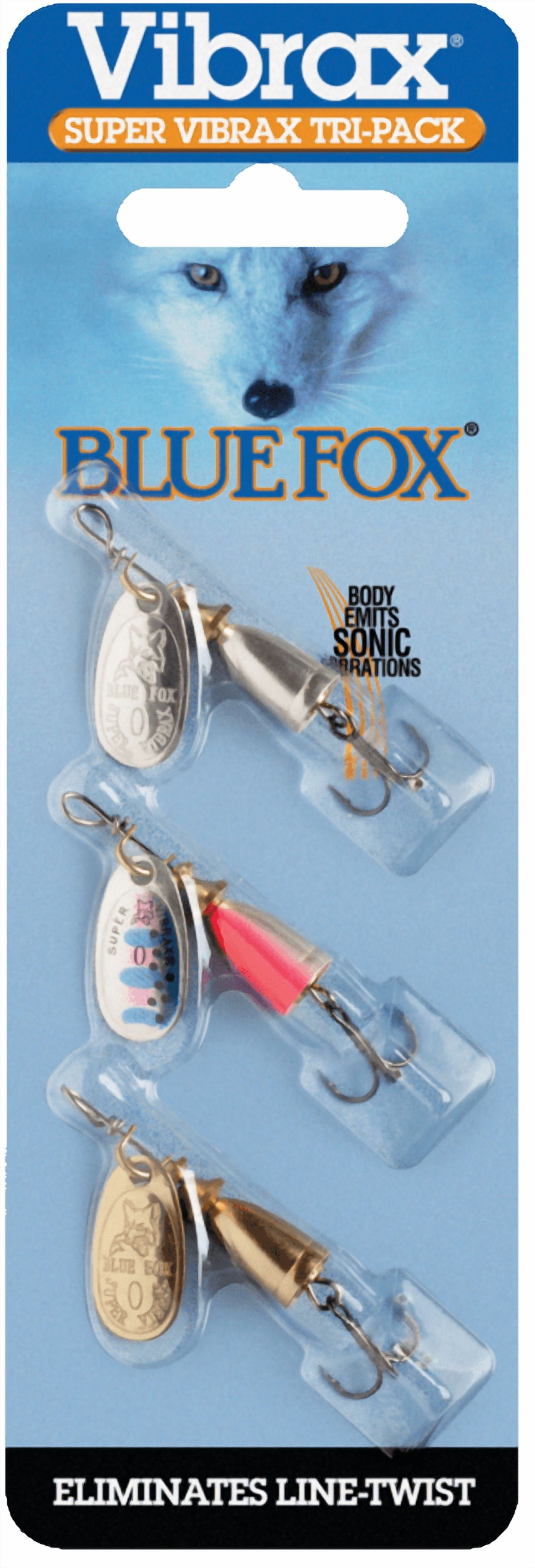 blue fox fishing hooks Classic Vibrax Spinner, 5/8-Ounce, Red Tiger Polished blade. Unleash the Power of Blue