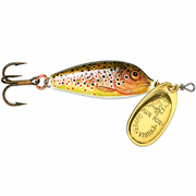 Blue Fox Sixe 3 Vibrax Minnow Spin Fishing Lure 3/16 oz Brown Trout/Gold