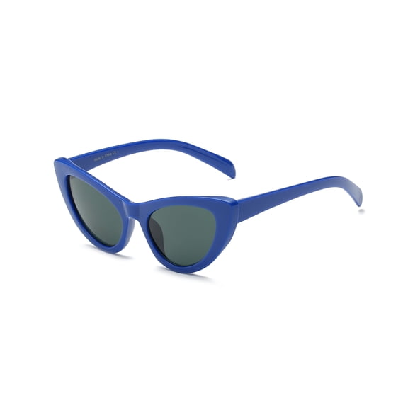 Blue Frame Dark Lens Casual Sunglasses - UV Protection Classic Daily Eyewear