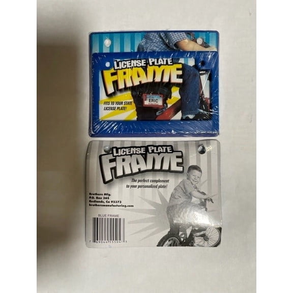 Blue Frame Mini Bike Plate