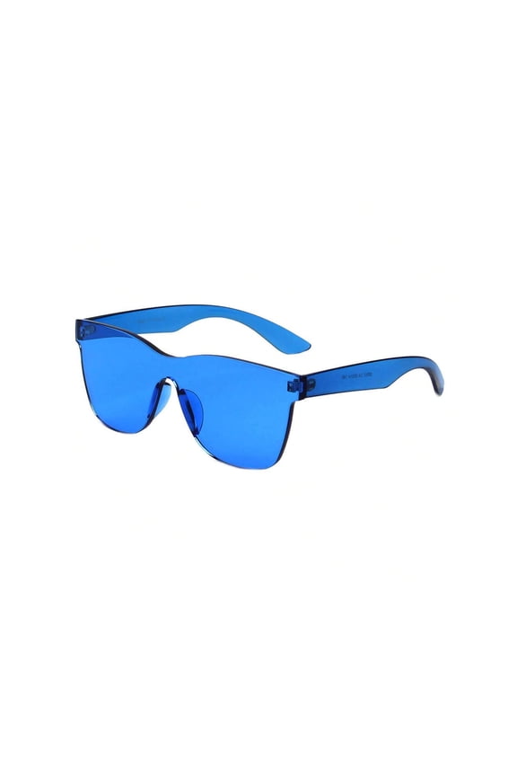 Blue Frame Sunglasses - Blue Lens UV Protection Fresh Casual Eyewear