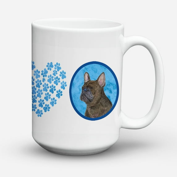 Blue French Bulldog Coffee Mug 15 oz