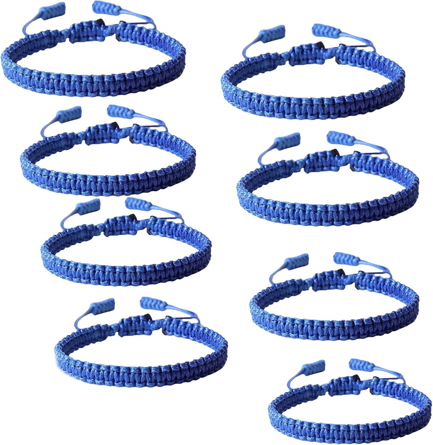 Blue Friendship Bracelets, Blue Braided Bracelet, Blue Friendship