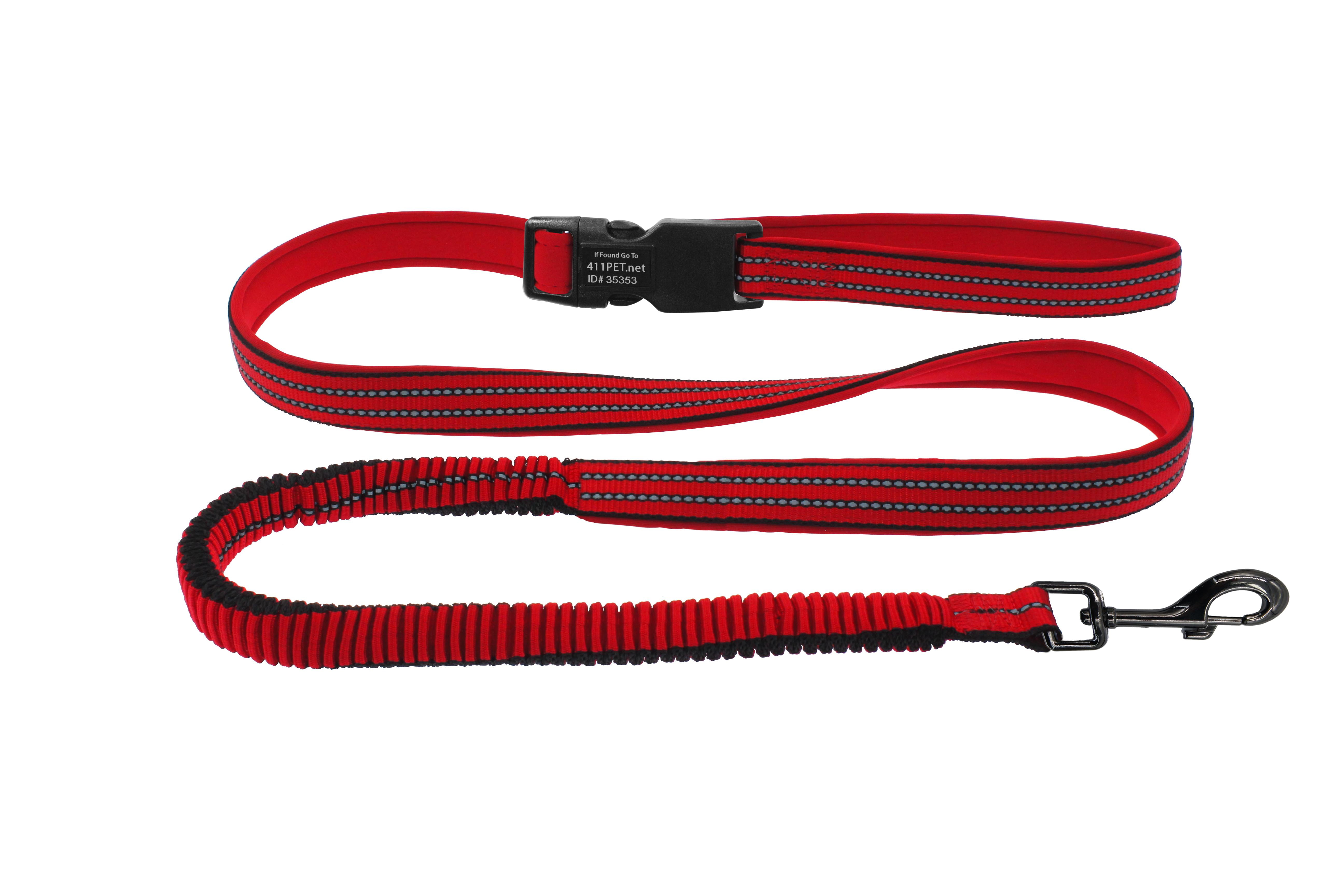 Dual Handle Nylon Leash Heavy Duty Traffic Nylon Leash Frog Clip 1 - Pit  Bull Gear