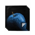 thumbnail image 1 of Blue Fruit Cloth Napkins Set of 4 Reusable Dinner Napkins, Modern Minimalist Decor Black Background Cocktail Napkin Washable Table Napkins for Wedding/Holiday Party/Baby Shower 20"x20", 1 of 7