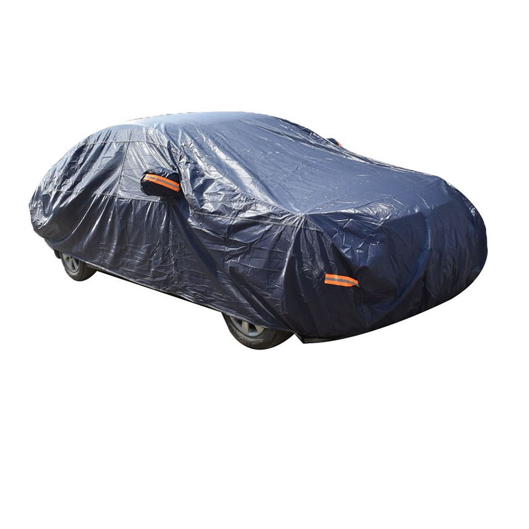 Blue Full Car Cover Waterproof Rain Snow Heat UV Dust Resistant Outdoor ...
