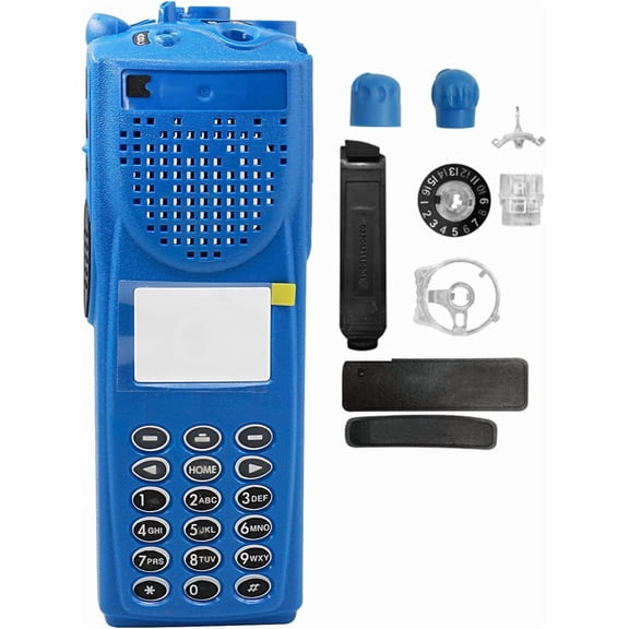 Blue  Full Keypad Housing Case Front Cover for Two Way Radio XTS3000 Model3 M3 Radio