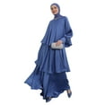 thumbnail image 1 of Blue - Fully Lined - Crew neck - Modest Evening Dress - Refka, 1 of 5