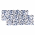 thumbnail image 1 of Blue Garden Retro Valances for Windows, Decorative Rod Pocket Window Valance Curtains, Modern Art Building Tree Boat Short Curtain Drapes for Kitchen/Bathroom/Living Room, 2 Panels, 42" W x 12" L, 1 of 8