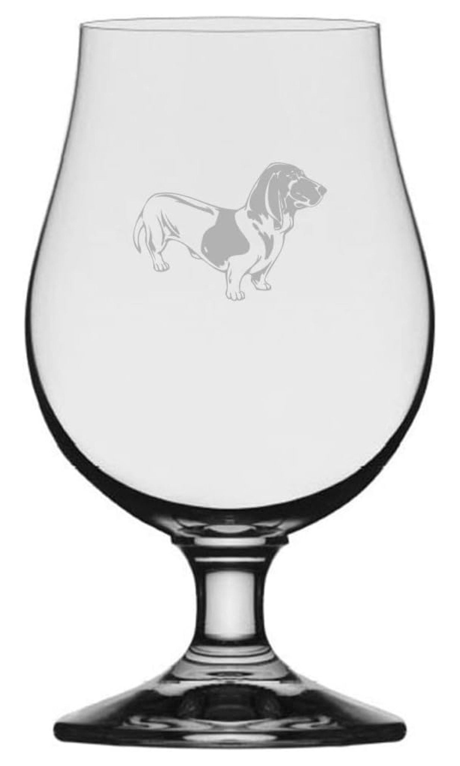 Blue Gascony Basset (Basset Bleu de Gascogne) Dog Themed Etched 13.25oz
