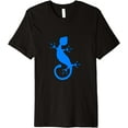 thumbnail image 1 of Blue Gecko Reptile Premium T-Shirt men and women can wear, black, white, gifts, 1 of 4