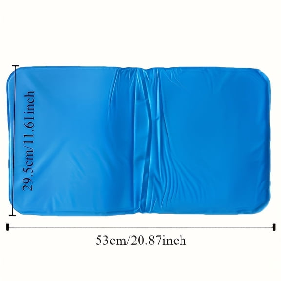 Blue Gel Ice Pillow Portable Cooling Muscle Pillow, Summer Compress Pillow, Neck Support for Home, 1pc