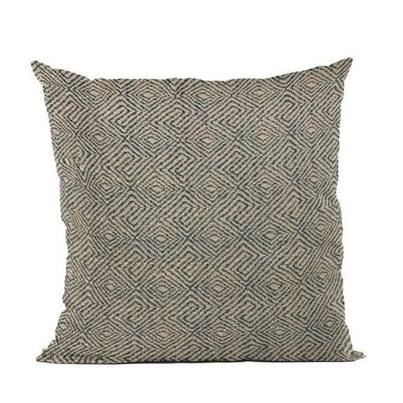 Blue Gem Plaid Luxury Throw Pillow - 22 x 22 in.