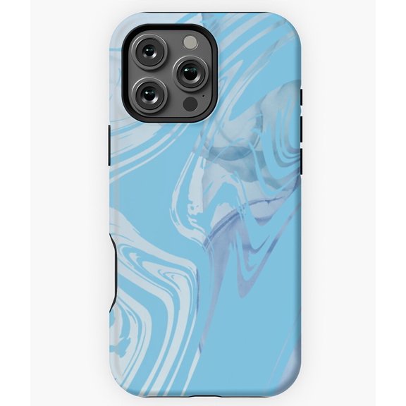 Blue Geode Patterns Crystal Art N7255 Phone Case for iPhone 17 16 15 14 13 12 11 Pro Max