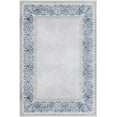 thumbnail image 1 of Blue Geometric Area Rugs for Living Room Washable Rugs Boho Moroccan Area Rug Soft Neutral Geometric Bohemian Carpet Distressed Indoor Rug for Bedroom Dining Room Office Foldable Nonslip Rug, 1 of 9