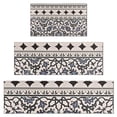 thumbnail image 1 of Blue Geometric Flower Diamond Pattern Kitchen Rugs Sets Of 3,Kitchen Runner Rugs Non Skid Washable,Decorative Kitchen Floor Mats for Kitchen,Sink,Laundry,17"x30"+ 17"x47" + 17"x59", 1 of 6