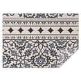 thumbnail image 1 of Blue Geometric Flower Diamond Pattern Rectangle Tablecloth 60"x84",Waterproof Polyester Rectangle Table Cloth, Wipeable Spillproof Polyester Tablecloth for Dining, Camping, Indoor and Outdoor, 1 of 5