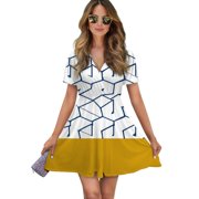 Blue Gold Dress