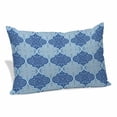 thumbnail image 1 of Blue Geometric Pillow Covers 12"x20", Retro Morocco Abstract Art Soft Brushed Microfiber Breathable Throw Pillow Covers, Decorative Pillowcase with Zipper for Couch Sofa Bedroom Living Room, 1 of 9
