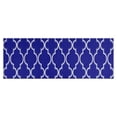 thumbnail image 1 of Blue Geometric Quatrefoil Pattern Kitchen Rug Mat,Kitchen Runner Rugs Non Skid Washable,Decorative Kitchen Floor Mats for Kitchen,Sink,Laundry,17"X47", 1 of 5