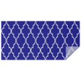 thumbnail image 1 of Blue Geometric Quatrefoil Pattern Rectangle Tablecloth 60"x120",Waterproof Polyester Rectangle Table Cloth, Wipeable Spillproof Polyester Tablecloth for Dining, Camping, Indoor and Outdoor, 1 of 6