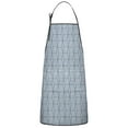 thumbnail image 1 of Blue Geometric Striped Pattern Apron-Garden Aprons for Women with Pockets-Cotton Linen Waterproof Kitchen Cooking Gardening Aprons Adjustable for Kitchen,Cooking,BBQ and Salon 33x27 Inch, 1 of 7
