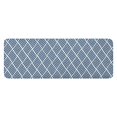 thumbnail image 1 of Blue Geometric Striped Pattern Kitchen Rug Mat,Kitchen Runner Rugs Non Skid Washable,Decorative Kitchen Floor Mats for Kitchen,Sink,Laundry,17"x47.2", 1 of 7