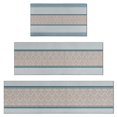 thumbnail image 1 of Blue Geometric Striped Pattern Kitchen Rugs Sets Of 3,Kitchen Runner Rugs Non Skid Washable,Decorative Kitchen Floor Mats for Kitchen,Sink,Laundry,17"x30"+ 17"x47" + 17"x59", 1 of 6