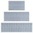 thumbnail image 1 of Blue Geometric Striped Pattern Kitchen Rugs Sets Of 3,Kitchen Runner Rugs Non Skid Washable,Decorative Kitchen Floor Mats for Kitchen,Sink,Laundry,17"x30"+ 17"x47" + 17"x59", 1 of 6