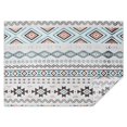 thumbnail image 1 of Blue Geometric and Striped Pattern Rectangle Tablecloth 60"x84",Waterproof Polyester Rectangle Table Cloth, Wipeable Spillproof Polyester Tablecloth for Dining, Camping, Indoor and Outdoor, 1 of 5