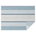 thumbnail image 1 of Blue Geometric Striped Pattern Rectangle Tablecloth 60"x84",Waterproof Polyester Rectangle Table Cloth, Wipeable Spillproof Polyester Tablecloth for Dining, Camping, Indoor and Outdoor, 1 of 5