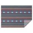 thumbnail image 1 of Blue Geometric and Striped Pattern Rectangle Tablecloth 60"x84",Waterproof Polyester Rectangle Table Cloth, Wipeable Spillproof Polyester Tablecloth for Dining, Camping, Indoor and Outdoor, 1 of 5