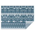 thumbnail image 1 of Blue Geometric Triangle Arrow Pattern Rectangle Tablecloth 60"x84",Waterproof Polyester Rectangle Table Cloth, Wipeable Spillproof Polyester Tablecloth for Dining, Camping, Indoor and Outdoor, 1 of 5