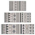 thumbnail image 1 of Blue Geometric Triangle Circle Pattern Kitchen Rugs Sets Of 3,Kitchen Runner Rugs Non Skid Washable,Decorative Kitchen Floor Mats for Kitchen,Sink,Laundry,17"x30"+ 17"x47" + 17"x59", 1 of 6