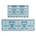 thumbnail image 1 of Blue Geometric Triangle Diamond Pattern Kitchen Rugs Sets Of 2,Anti Fatigue Kitchen Mat Rugs Non Slip Washable,Decorative Kitchen Floor Mats for Kitchen,Sink,Laundry,17"x30"+17"x47", 1 of 7