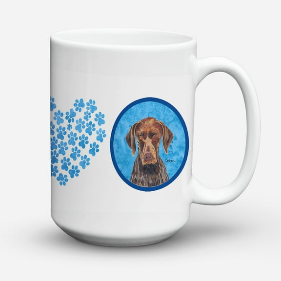 Blue German Shorthaired Pointer Coffee Mug 15 oz