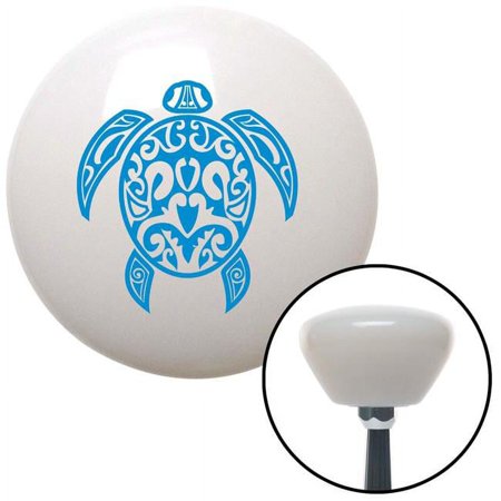 Blue Giant Turtle White Retro Shift Knob with M16 x 1.5 Insert Shifter Auto Manual Brody