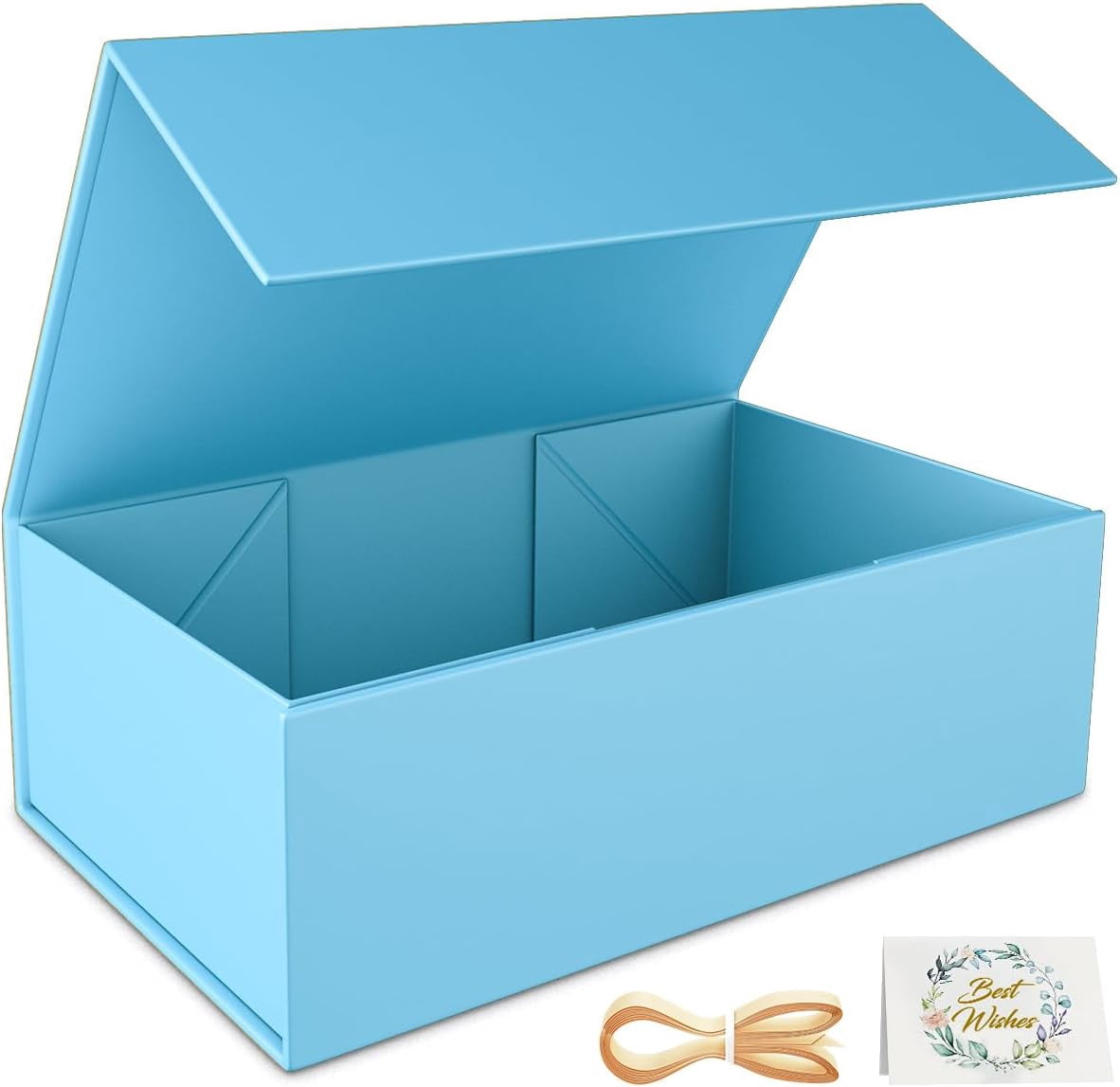 Stuff Box Blue Blue Gift Box, 9.5x6x3'' Gift Boxes with Lids for Presents - Walmart.com
